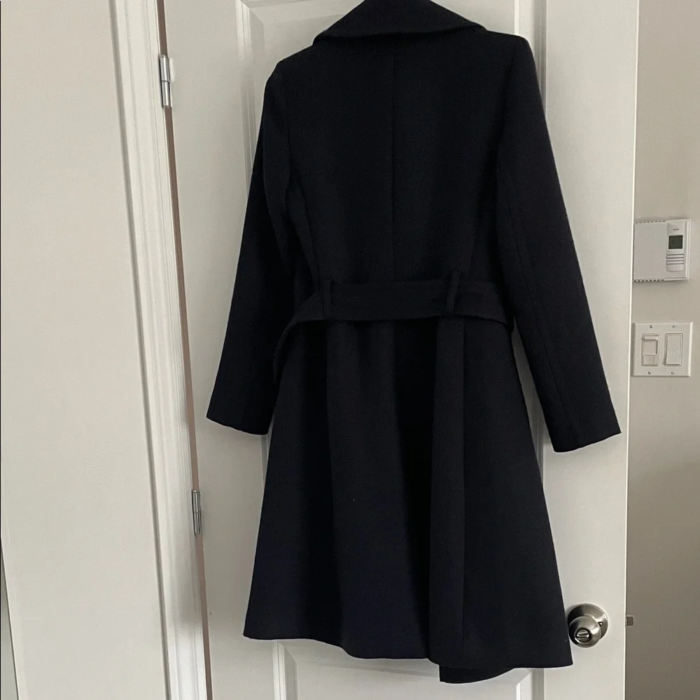 Club Monaco Navy Trench Coat - Picture 2 of 3